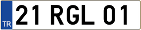 Truck License Plate